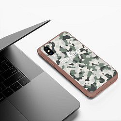 Чехол iPhone XS Max матовый CS GO: White Forest, цвет: 3D-коричневый — фото 2