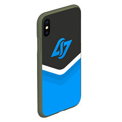 Чехол iPhone XS Max матовый CLG Uniform, цвет: 3D-темно-зеленый — фото 2