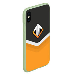 Чехол iPhone XS Max матовый Escape Gaming Uniform, цвет: 3D-салатовый — фото 2