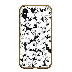 Чехол iPhone XS Max матовый Undertale Annoying dog