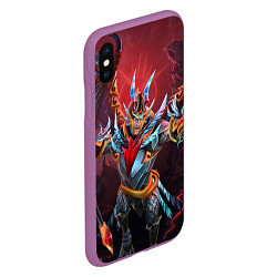 Чехол iPhone XS Max матовый Skywrath Mage: Red Sky, цвет: 3D-фиолетовый — фото 2