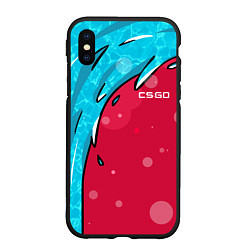 Чехол iPhone XS Max матовый Water Elemental - Дух воды, цвет: 3D-черный