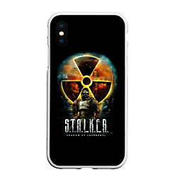 Чехол iPhone XS Max матовый STALKER: Shadow of Chernobyl, цвет: 3D-белый