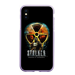 Чехол iPhone XS Max матовый STALKER: Shadow of Chernobyl, цвет: 3D-светло-сиреневый