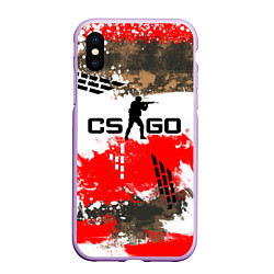 Чехол iPhone XS Max матовый CS:GO Roll Cage, цвет: 3D-сиреневый