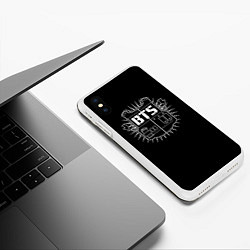 Чехол iPhone XS Max матовый BTS: J hope, цвет: 3D-белый — фото 2