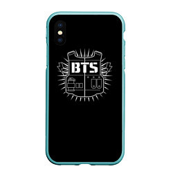 Чехол iPhone XS Max матовый BTS: Jimin, цвет: 3D-мятный