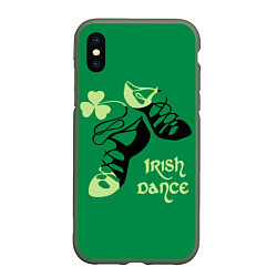 Чехол iPhone XS Max матовый Ireland, Irish dance