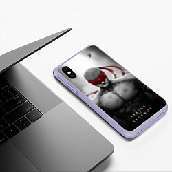 Чехол iPhone XS Max матовый Ли Син, цвет: 3D-светло-сиреневый — фото 2