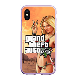 Чехол iPhone XS Max матовый GTA V