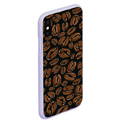 Чехол iPhone XS Max матовый Арабика, цвет: 3D-светло-сиреневый — фото 2