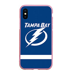 Чехол iPhone XS Max матовый Tampa Bay: Nesterov, цвет: 3D-розовый