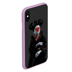 Чехол iPhone XS Max матовый Ghost In The Shell 2, цвет: 3D-сиреневый — фото 2