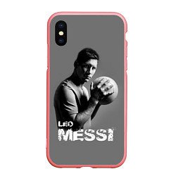 Чехол iPhone XS Max матовый Leo Messi, цвет: 3D-баблгам