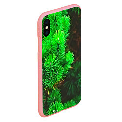 Чехол iPhone XS Max матовый Зелёная ель, цвет: 3D-баблгам — фото 2