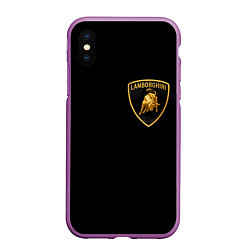 Чехол iPhone XS Max матовый Lamborghini