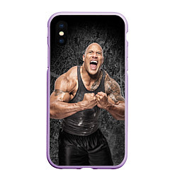 Чехол iPhone XS Max матовый Dwayne Johnson