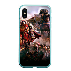 Чехол iPhone XS Max матовый Warhammer 40k: Angelos, цвет: 3D-мятный