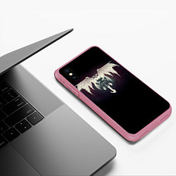 Чехол iPhone XS Max матовый Destiny 9, цвет: 3D-малиновый — фото 2