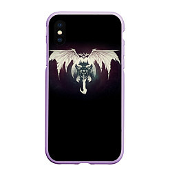 Чехол iPhone XS Max матовый Destiny 9, цвет: 3D-сиреневый