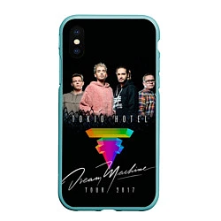 Чехол iPhone XS Max матовый Tokio Hotel: Dream Band, цвет: 3D-мятный