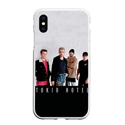 Чехол iPhone XS Max матовый Tokio Hotel, цвет: 3D-белый