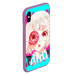 Чехол iPhone XS Max матовый Juuzou Suzuya, цвет: 3D-фиолетовый — фото 2