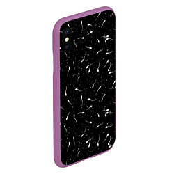 Чехол iPhone XS Max матовый Новая жизнь, цвет: 3D-фиолетовый — фото 2