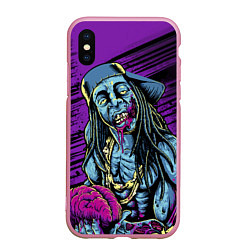 Чехол iPhone XS Max матовый Lil Wayne Art, цвет: 3D-розовый