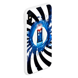 Чехол iPhone XS Max матовый Gypno Tardis, цвет: 3D-белый — фото 2