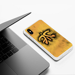 Чехол iPhone XS Max матовый Team Fnatic, цвет: 3D-белый — фото 2