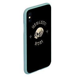 Чехол iPhone XS Max матовый Memento Mori, цвет: 3D-мятный — фото 2