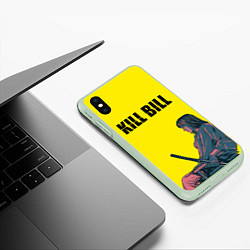 Чехол iPhone XS Max матовый Kill Bill, цвет: 3D-салатовый — фото 2