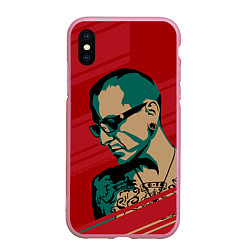 Чехол iPhone XS Max матовый Chester Bennington