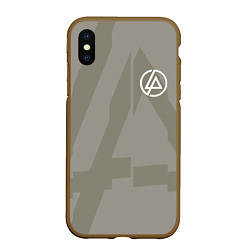 Чехол iPhone XS Max матовый Linkin Park: Grey style