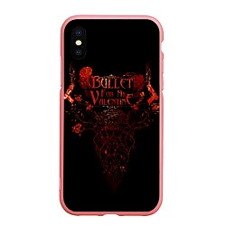 Чехол iPhone XS Max матовый Bullet For My Valentine, цвет: 3D-баблгам