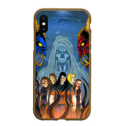 Чехол iPhone XS Max матовый Dethklok: Heroes