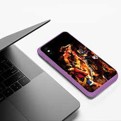Чехол iPhone XS Max матовый Ван-Пис, цвет: 3D-фиолетовый — фото 2