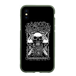 Чехол iPhone XS Max матовый Amon Amarth: Trio Skulls