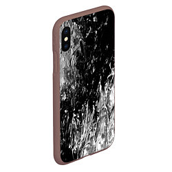 Чехол iPhone XS Max матовый GRAY&BLACK, цвет: 3D-коричневый — фото 2