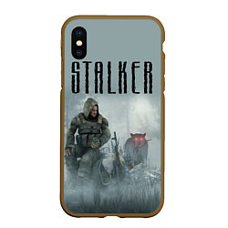 Чехол iPhone XS Max матовый STALKER: Dusk, цвет: 3D-коричневый