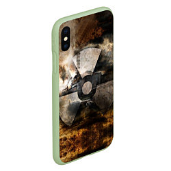 Чехол iPhone XS Max матовый STALKER: Nuclear, цвет: 3D-салатовый — фото 2