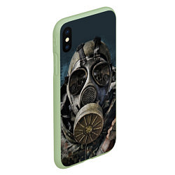 Чехол iPhone XS Max матовый STALKER: Mask, цвет: 3D-салатовый — фото 2