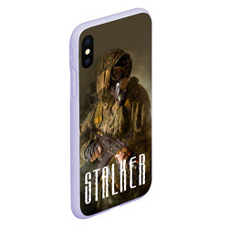 Чехол iPhone XS Max матовый STALKER: Warrior, цвет: 3D-светло-сиреневый — фото 2