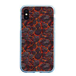 Чехол iPhone XS Max матовый Голем, цвет: 3D-голубой