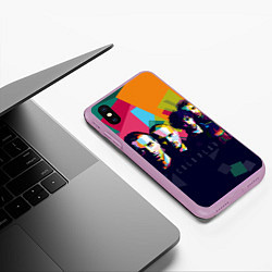 Чехол iPhone XS Max матовый Coldplay, цвет: 3D-сиреневый — фото 2