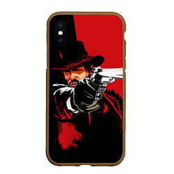 Чехол iPhone XS Max матовый Red Dead Redemption