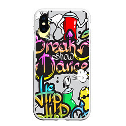 Чехол iPhone XS Max матовый Break Show Dance, цвет: 3D-белый