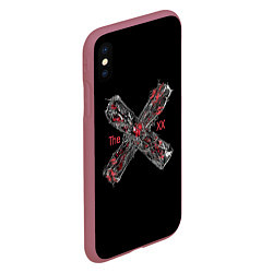 Чехол iPhone XS Max матовый The XX, цвет: 3D-малиновый — фото 2