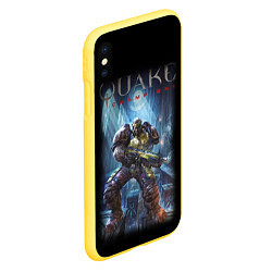 Чехол iPhone XS Max матовый Quake: Soldier Champion, цвет: 3D-желтый — фото 2